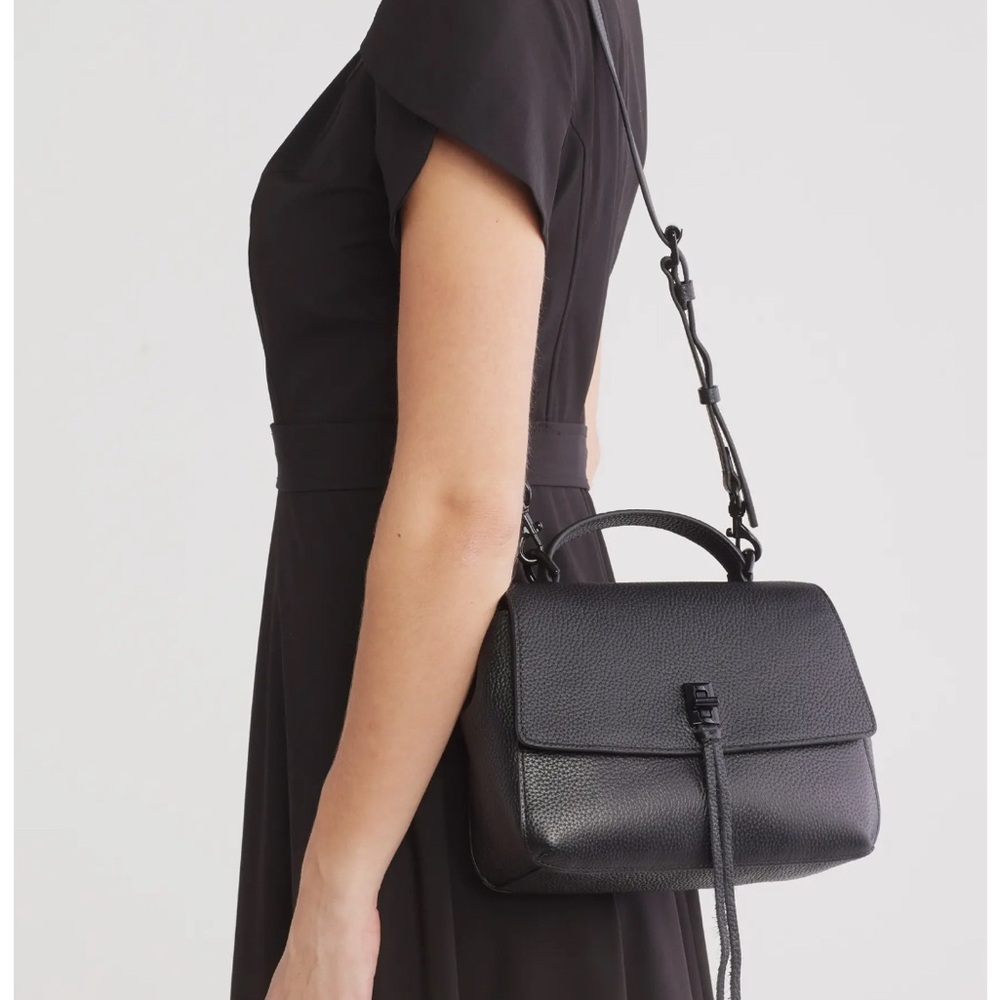 Elegant Black Leather Handbag